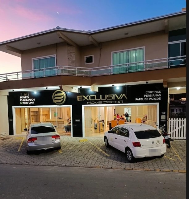 Fachada da loja Exclusiva Home Decor em Barra Velha, SC